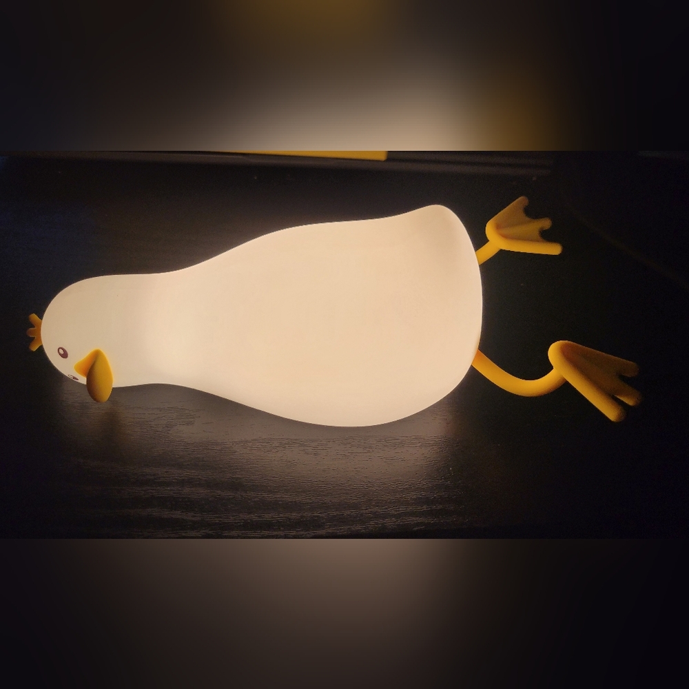 Lying Flat Duck Night Light. Phone Holder. - Picture 6 of 9